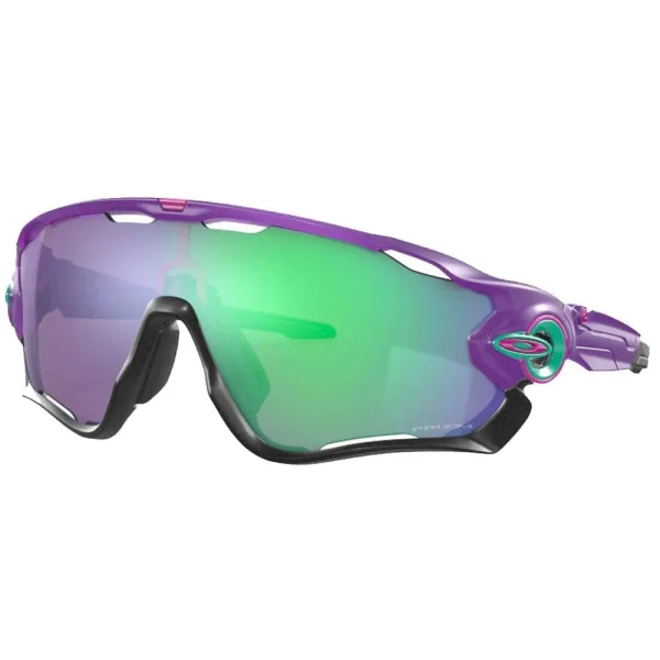 Auslauf 🔔 Oakley Jawbreaker Fahrradbrille Matte Electric Purple/Prizm Jade Damen, Herren 👏 1