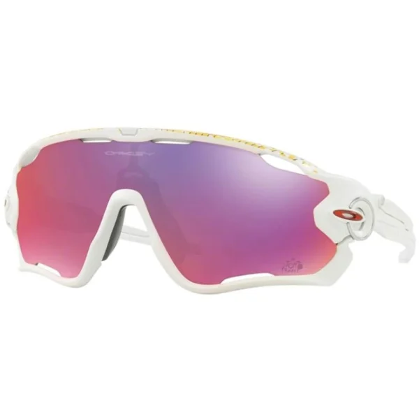 Großhandel 🌟 Oakley Jawbreaker Radbrille Tour De France Matte White/Prizm Road Herren 🔔 1