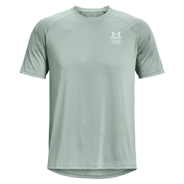 Bestpreis ✔️ Under Armour Armourprint SS T-Shirt Opal Green Herren ⭐ 5