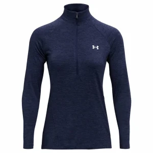 Brandneu ✔️ Under Armour Tech 1/2 Zip Twist Half-Zip Top Navy Damen 🌟 10