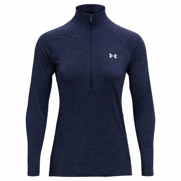 Brandneu ✔️ Under Armour Tech 1/2 Zip Twist Half-Zip Top Navy Damen 🌟 4