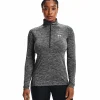 Großhandel 🥰 Under Armour Tech 1/2 Zip Twist Half-Zip Top Jet Gray Damen ✔️ 16