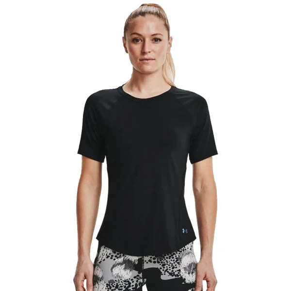 Brandneu 🌟 Under Armour Rush SS Fitnessshirt Black Damen 💯 1