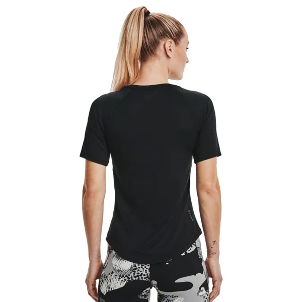 Brandneu 🌟 Under Armour Rush SS Fitnessshirt Black Damen 💯 3