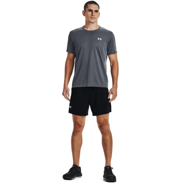 Brandneu 😉 Under Armour Speed Stride 2.0 Funktionsshirt Pitch Gray/Reflective Herren 😀 5