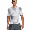 Angebote 🛒 Under Armour Iso-Chill Printed Compression SS Sportshirt White/Black Herren ✔️ 16