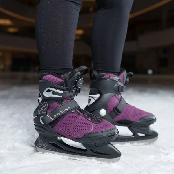 Billig 🥰 K2 Alexis Ice Boa Schlittschuhe Purple Damen ✔️ 6