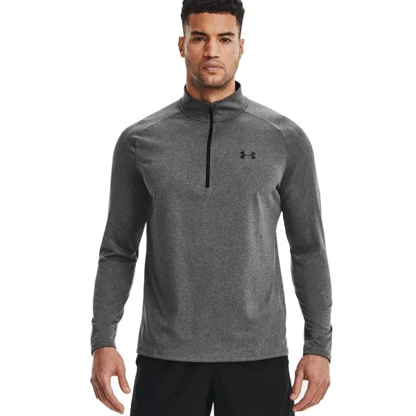 Schlussverkauf 👍 Under Armour Tech 2.0 1/2 Zip Funktionsshirt Carbon Heather Herren 🧨 1