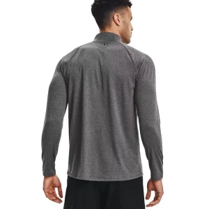 Schlussverkauf 👍 Under Armour Tech 2.0 1/2 Zip Funktionsshirt Carbon Heather Herren 🧨 9