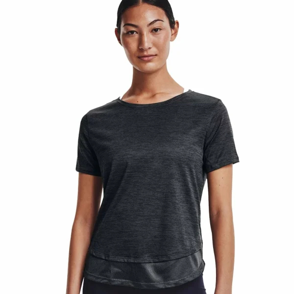 Budget 🥰 Under Armour Tech Vent SS T-Shirt Black Damen 😀 1