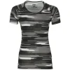 Bester Verkauf 🌟 Asics FuzeX Printed Top 👕 Shirt Impulse Dark Grey Damen ⭐ 16