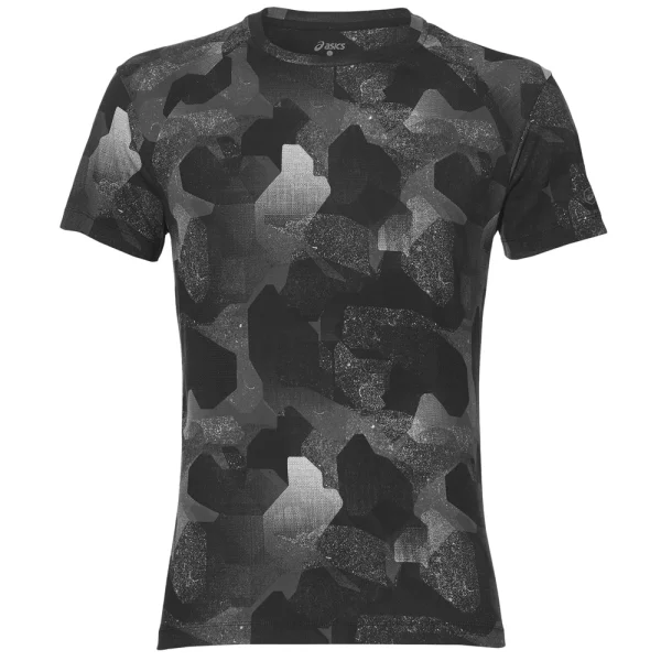 Billig 🛒 Asics FuzeX Tee 👕 Shirt Camo Geo/Performance Black Herren 😉 1