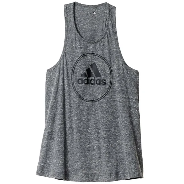 Bestes Angebot ✨ Adidas Performance Logo Tank Top Black/Colored Heather Damen ✔️ 1