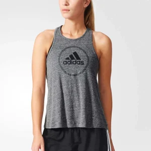 Bestes Angebot ✨ Adidas Performance Logo Tank Top Black/Colored Heather Damen ✔️ 19