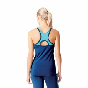 Blitzangebot 🧨 Adidas Performance Basic Strappy Tanktop Mineral Blue/Shock Green Damen 🧨 7