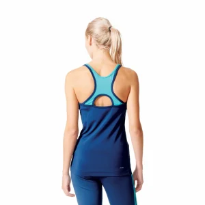 Blitzangebot 🧨 Adidas Performance Basic Strappy Tanktop Mineral Blue/Shock Green Damen 🧨 9