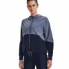 Bestpreis 👏 Under Armour Woven FZ Sportjacke Aurora Purple/Midnight Navy Damen 😉 14