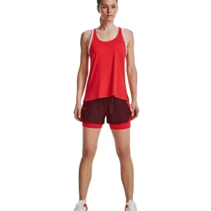 Budget 👏 Under Armour Play Up 2-in-1 Shorts Chestnut Red/Radio Red Damen 🥰 12