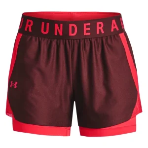 Budget 👏 Under Armour Play Up 2-in-1 Shorts Chestnut Red/Radio Red Damen 🥰 16