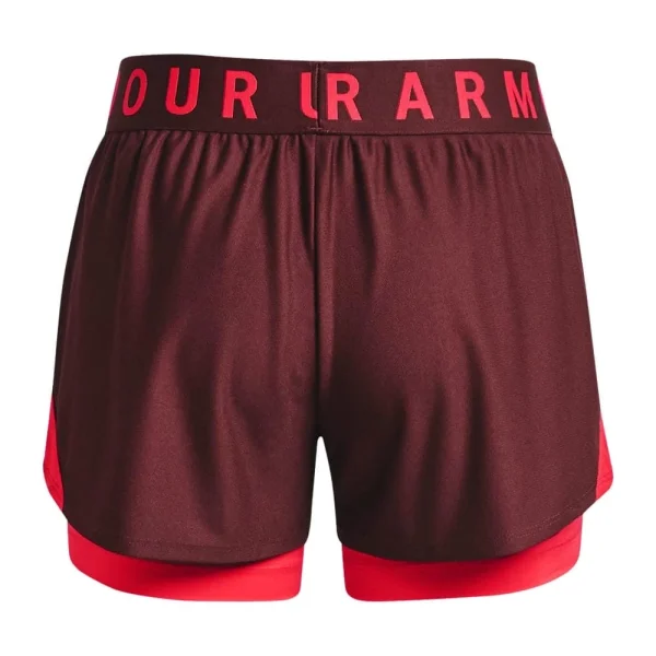 Budget 👏 Under Armour Play Up 2-in-1 Shorts Chestnut Red/Radio Red Damen 🥰 7