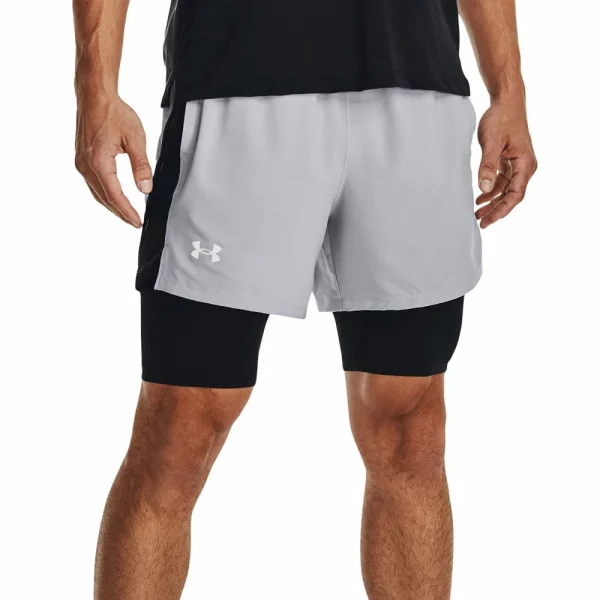 Bestpreis 🎁 Under Armour Launch 5” 2in1 Short Mod Gray Herren ⌛ 1