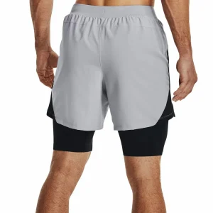 Bestpreis 🎁 Under Armour Launch 5” 2in1 Short Mod Gray Herren ⌛ 11